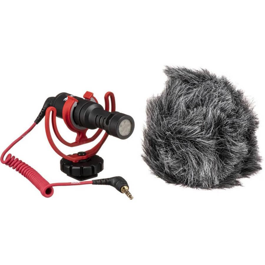 Rode VideoMicro Compact On-Camera Microphone With Deadcat Windshield Cable Mount