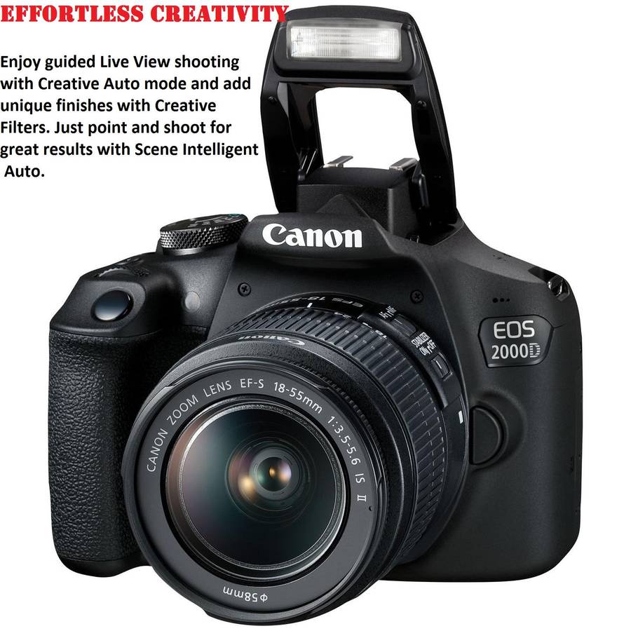 Canon 2000D 24MP DSLR with 18-55mm f/3.5-5.6 III With Shoulder  BAG AND 16GB SD CARD