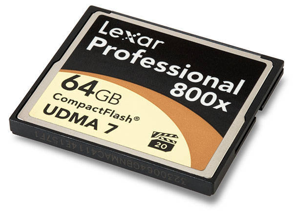 Lexar 64GB CompactFlash Memory Card Professional 800x UDMA 7
