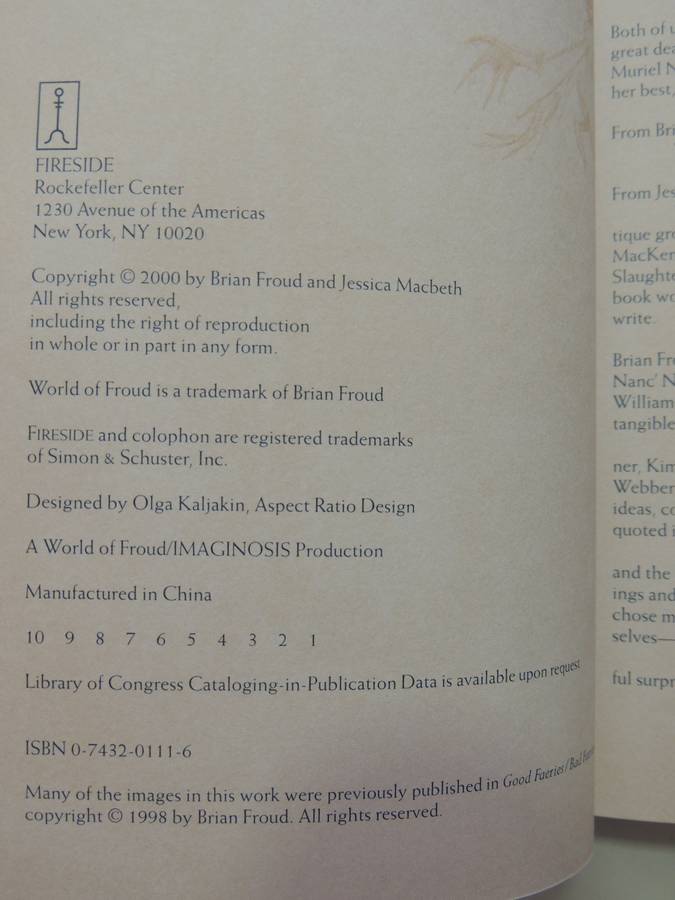 The Faeries' Oracle:Working with Fairies Find Insight, Wisdom & Joy - Brian Froud, Book Only