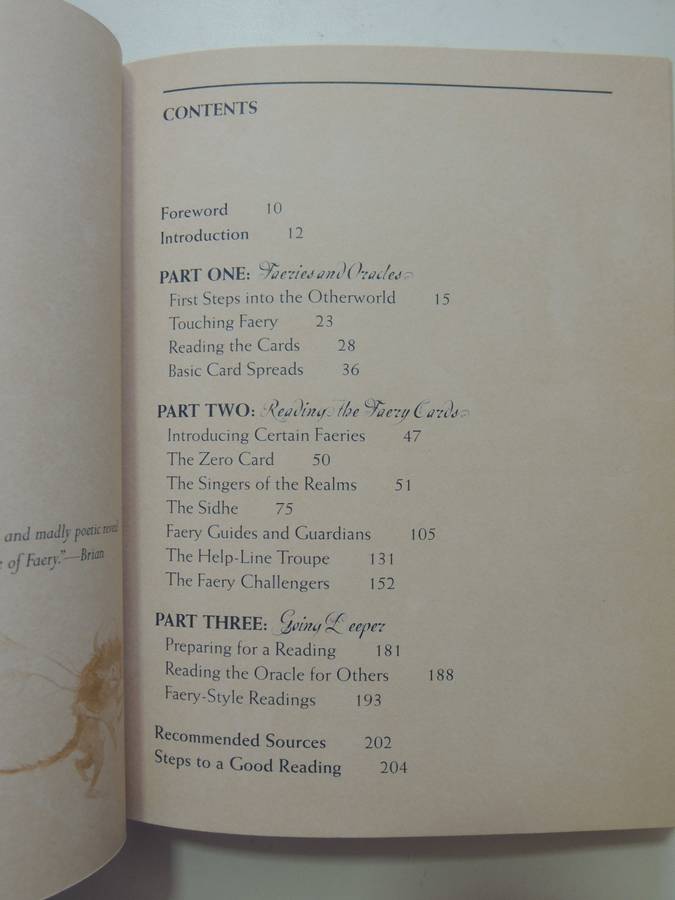 The Faeries' Oracle:Working with Fairies Find Insight, Wisdom & Joy - Brian Froud, Book Only