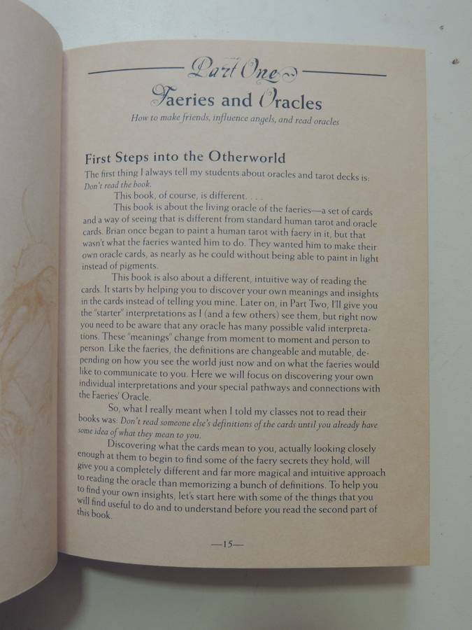 The Faeries' Oracle:Working with Fairies Find Insight, Wisdom & Joy - Brian Froud, Book Only
