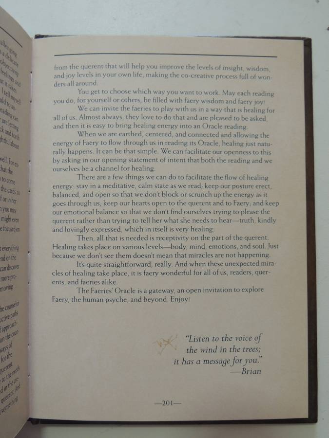 The Faeries' Oracle:Working with Fairies Find Insight, Wisdom & Joy - Brian Froud, Book Only
