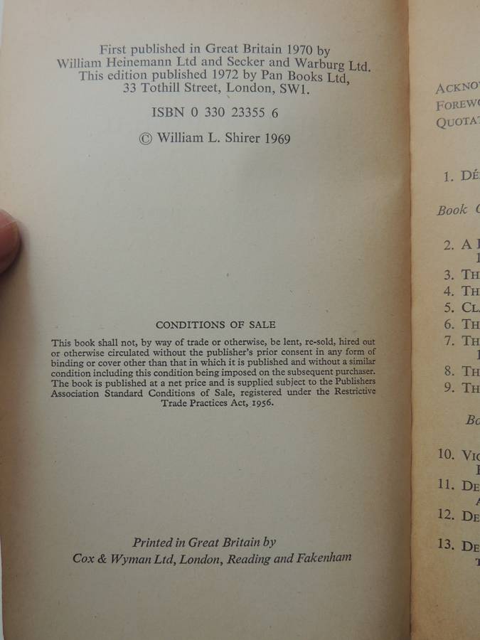 The Collapse of the Third Republic, The Fall of France- William L Shirer