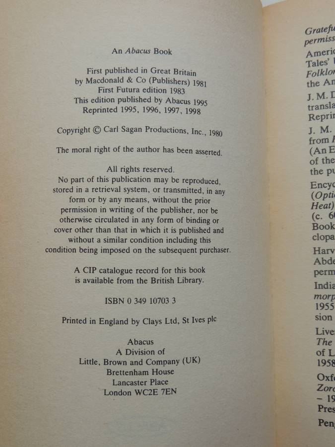 Cosmos - Carl Sagan