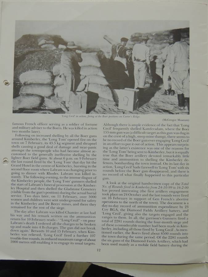 Long Cecil: The Story Of The Gun Made During The Siege Of Kimberley - D.E. Peddle