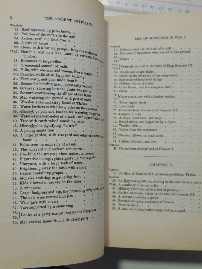 The Ancient Egyptians: Their Life And Customs - J. Gardener Wilkinson   2 Volume Set-