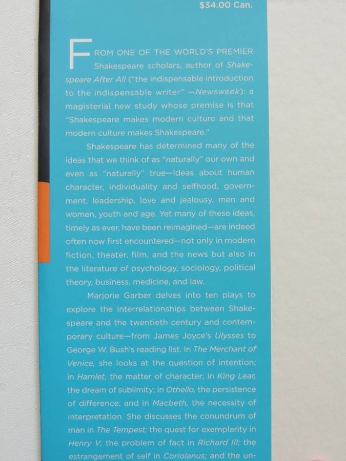 Shakespeare And Modern Culture- Marjorie Garber