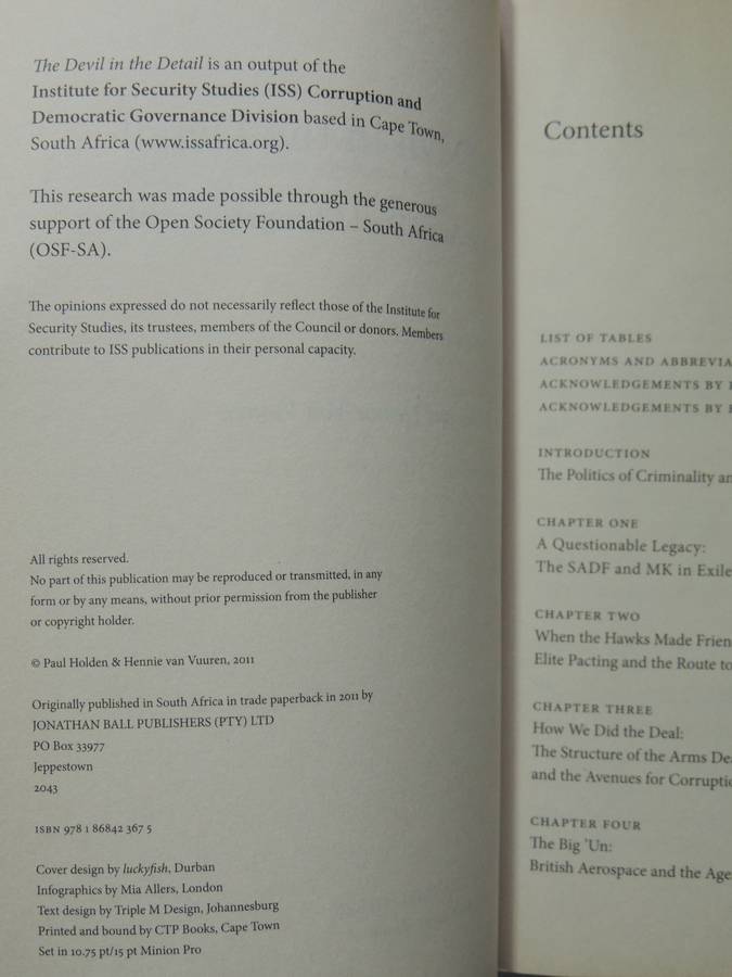 The Devil in the Detail, How the Arms Deal Changed Everything - Paul Holden, Hennie van Vuuren