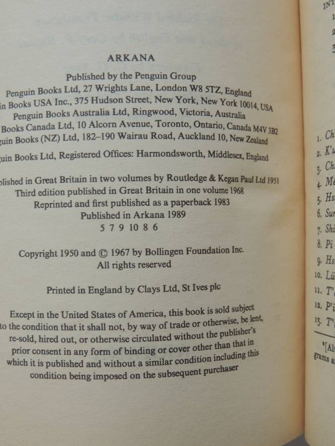 I Ching Or Book Of Changes (Richard Wilhelm Translation)- trans. Into English Cary F. Baynes