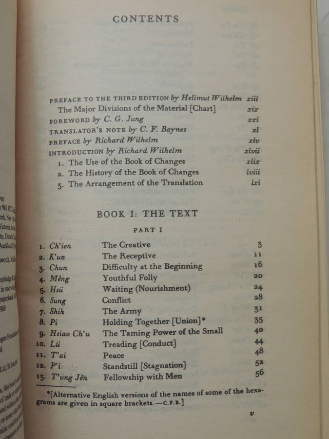 I Ching Or Book Of Changes (Richard Wilhelm Translation)- trans. Into English Cary F. Baynes