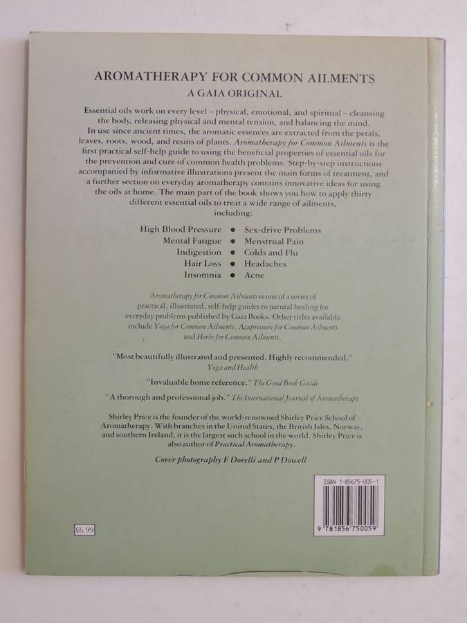 Aromatherapy For Common Ailments - Shirley Price