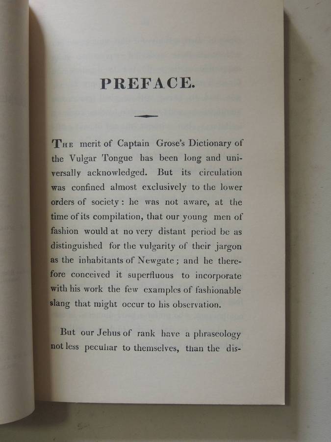 1811 Dictionary Of The Vulgar Tongue - A Dictionary Of Buckish Slang, University Wit & Pickpocket El