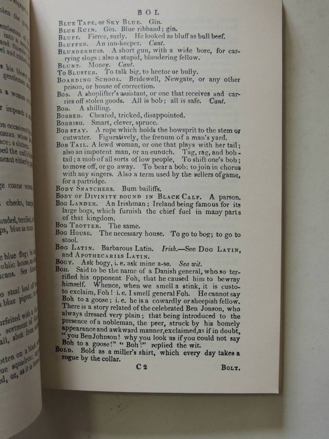 1811 Dictionary Of The Vulgar Tongue - A Dictionary Of Buckish Slang, University Wit & Pickpocket El