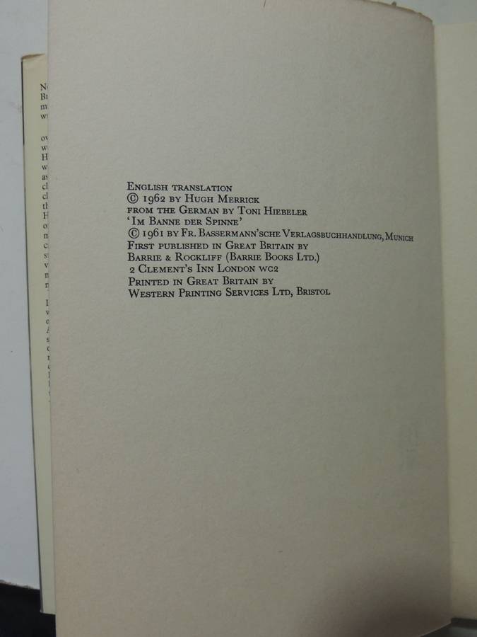 North Face In Winter - Toni Hiebeler   1st UK Edition 1961