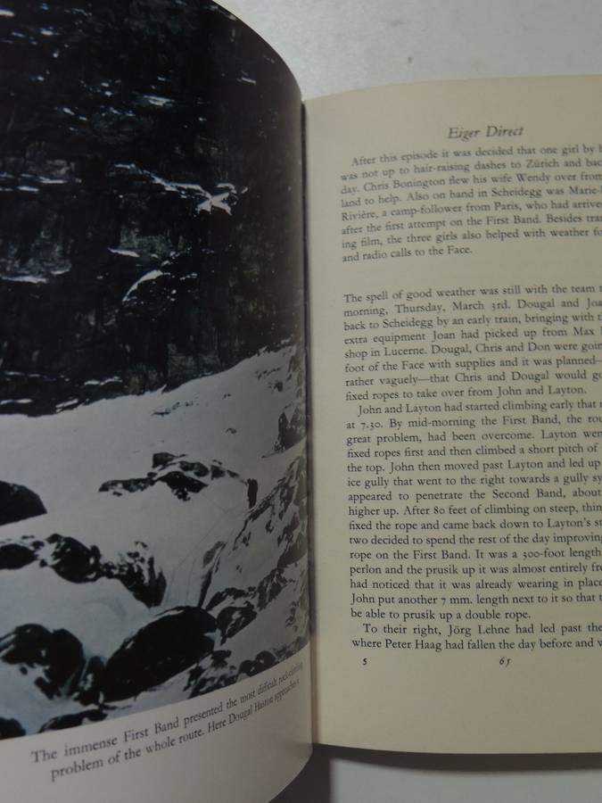 Eiger Direct - Peter Gillman & Douglas Haston  First edition 1966