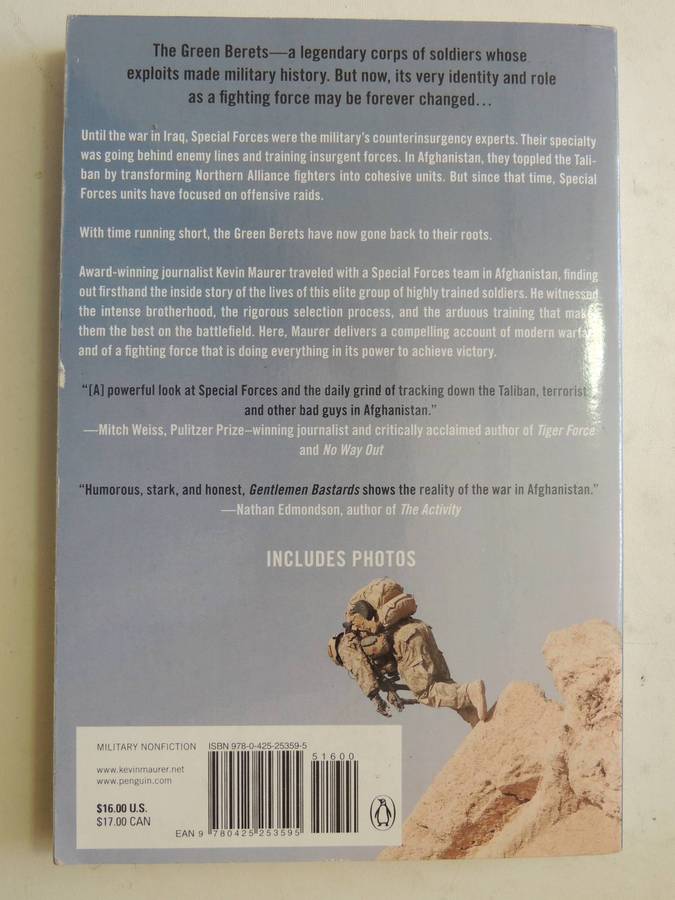 Gentleman Bastards: On The Ground In Afghanistan With America's Elite Special Forces - Kevin Maurer