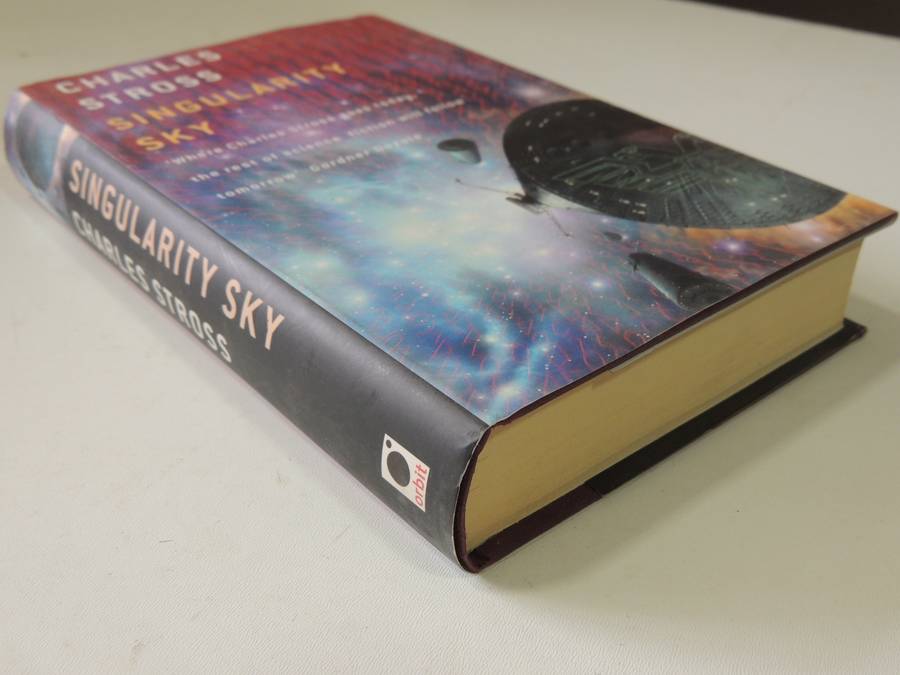 Singularity Sky - Charles Stross  1st British Ed 2004, Author's 1st Novel Hard Cover  First Edition