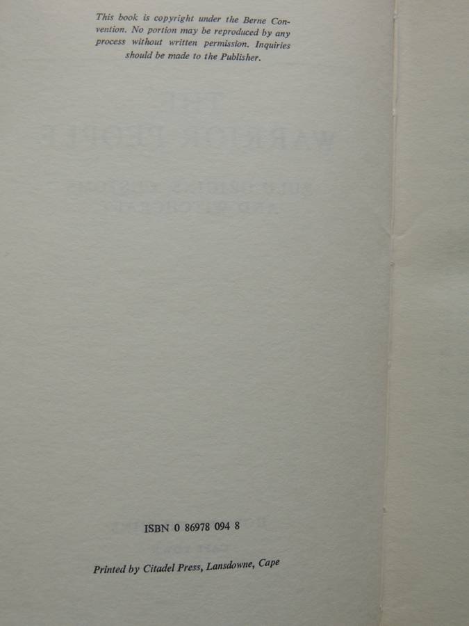The Warrior People - C.T. Binns