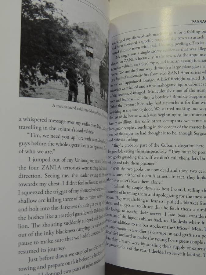 Threes Sips Of Gin:Dominating The Battlespace With Rhodesia's Elite Selous Scouts (Inscribed) T  Bax