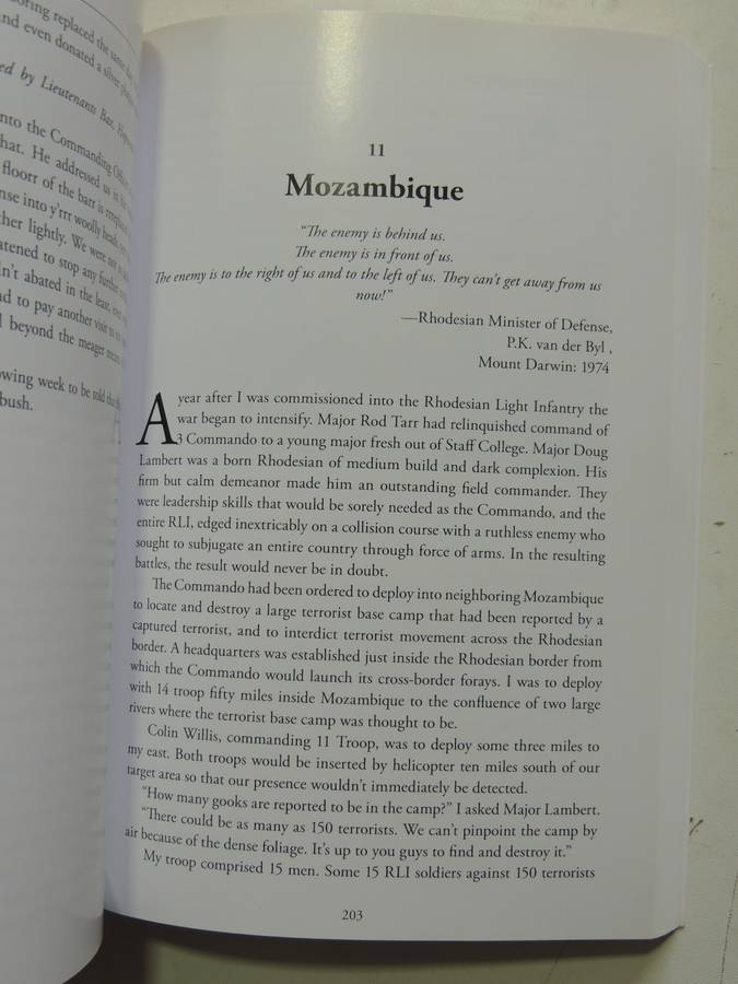 Threes Sips Of Gin:Dominating The Battlespace With Rhodesia's Elite Selous Scouts (Inscribed) T  Bax