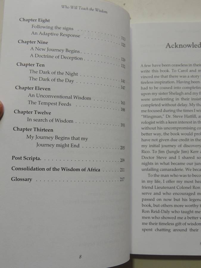 Who Will Teach The Wisdom - Living With The Tribes (Inscribed) Timothy G. Bax