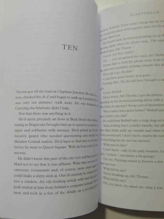 Sleepy Head - Mark Billingham     FIRST NOVEL, UNCORRECTED PROOF