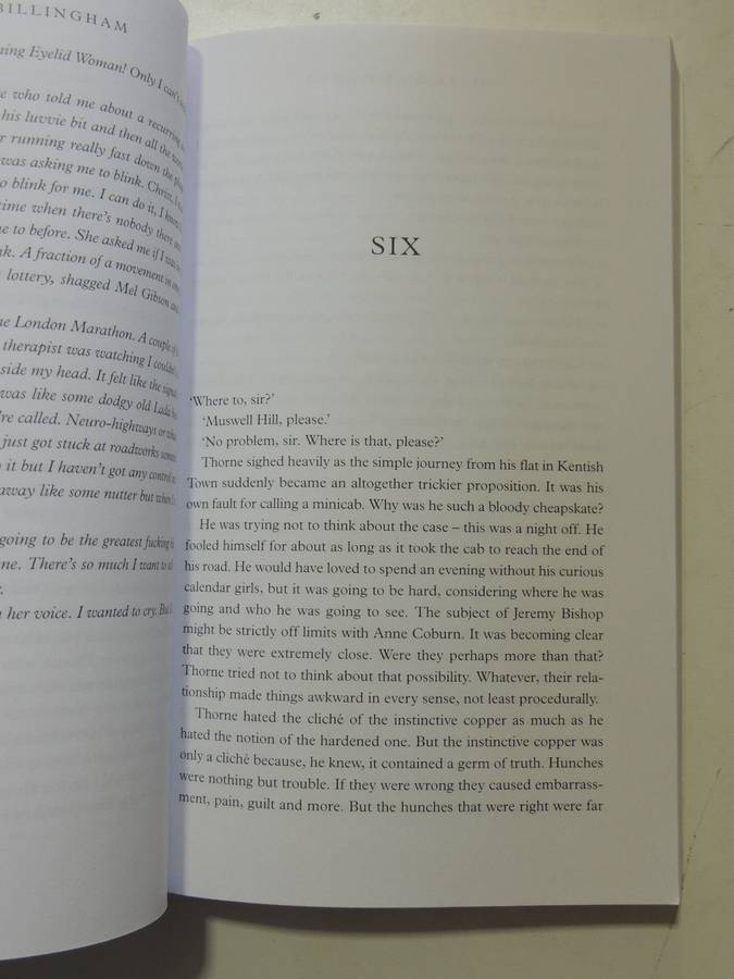 Sleepy Head - Mark Billingham     FIRST NOVEL, UNCORRECTED PROOF