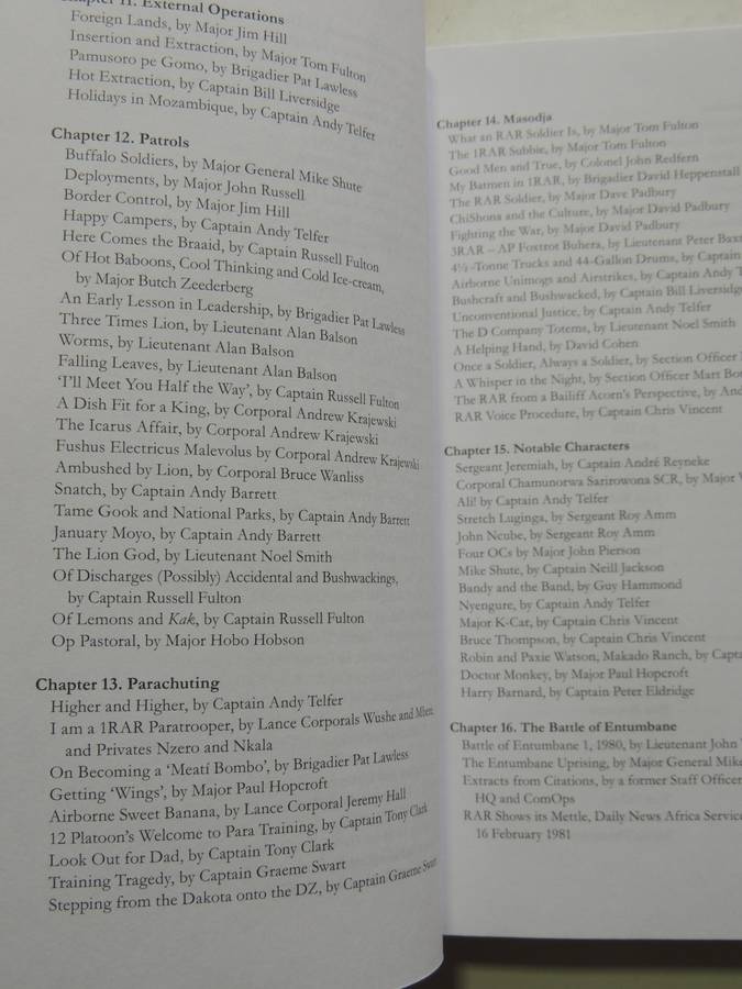 Chibaya Moyo - The Rhodesian African Rifles: An Anthology 1939-1981 Cpt. A Telfer & Cpt. R Fulton