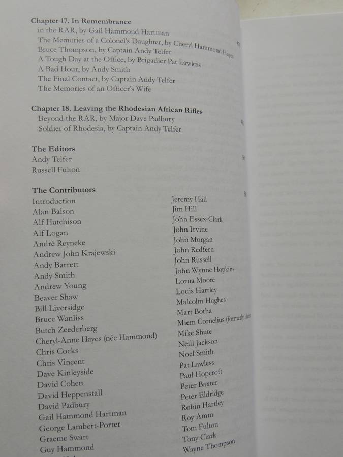 Chibaya Moyo - The Rhodesian African Rifles: An Anthology 1939-1981 Cpt. A Telfer & Cpt. R Fulton