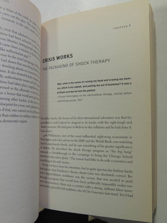 The Shock Doctrine: The Rise Of Disaster Capitalism - Naomi Klein