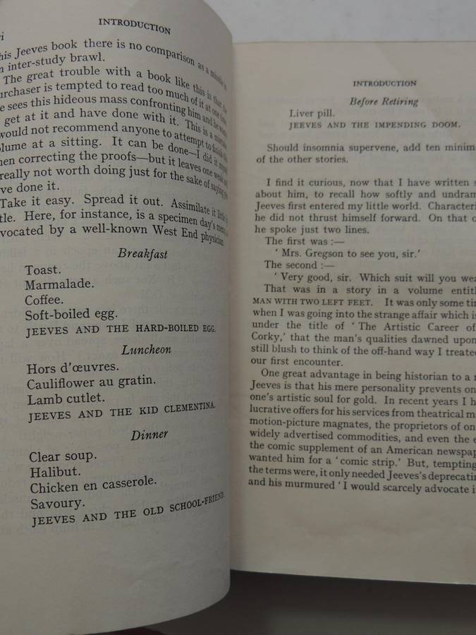 Jeeves Omnibus  - P.G. Wodehouse   1st Edition 1931