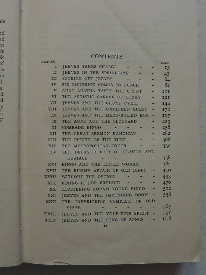 Jeeves Omnibus  - P.G. Wodehouse   1st Edition 1931