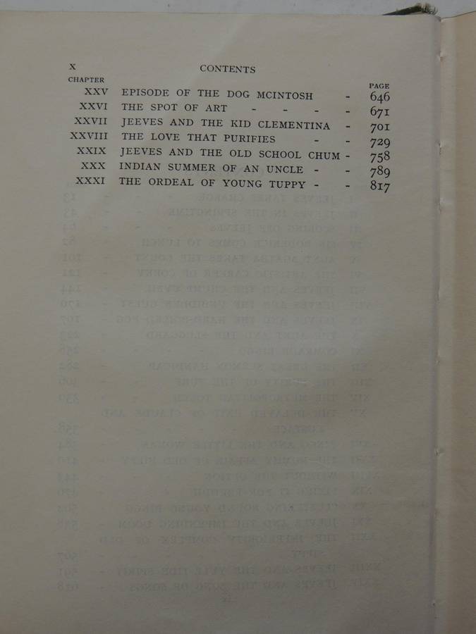 Jeeves Omnibus  - P.G. Wodehouse   1st Edition 1931
