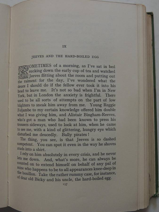 Jeeves Omnibus  - P.G. Wodehouse   1st Edition 1931