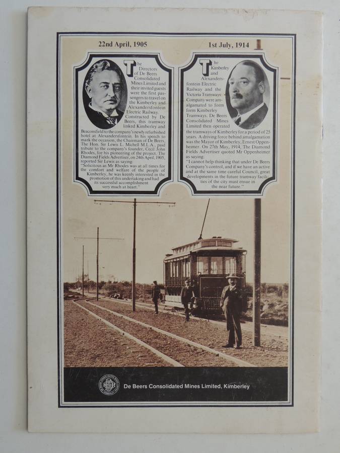 Kimberley Tramways: A history of Kimberley's Tramways 1887-1985- Richard Sabatini