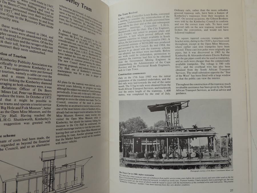 Kimberley Tramways: A history of Kimberley's Tramways 1887-1985- Richard Sabatini