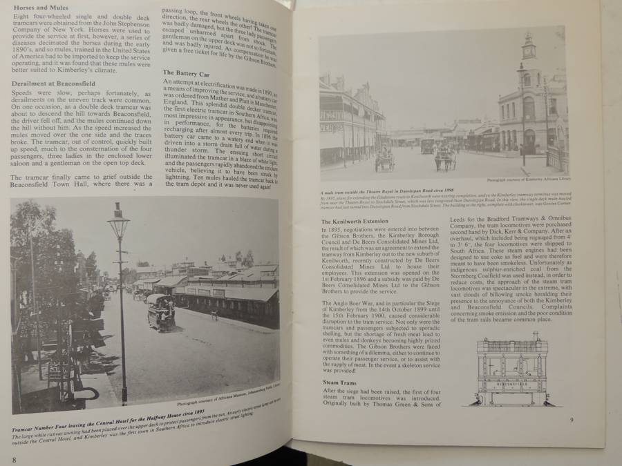 Kimberley Tramways: A history of Kimberley's Tramways 1887-1985- Richard Sabatini