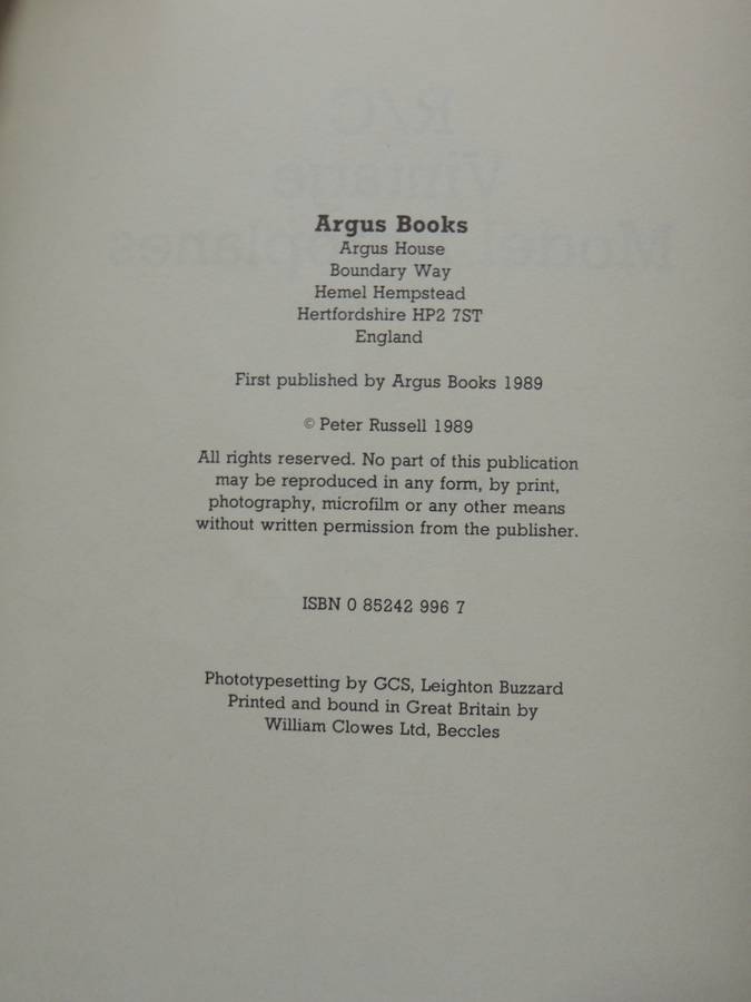 Radio Control Handbooks: Vintage Model Aeroplanes - Peter Russell
