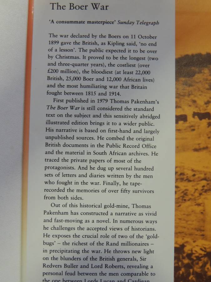 The Boer War: Illustrated Edition - Thomas Pakenham   Pub 1993