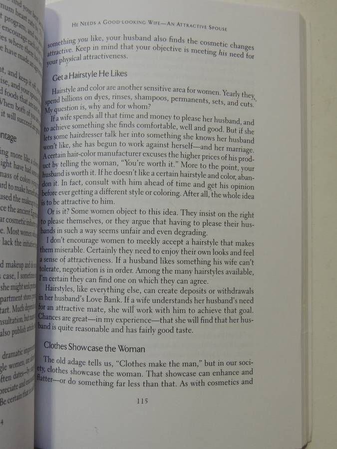 His Needs Her Needs: Building An Affair-Proof Marriage- Willard F. Harley, Jr.