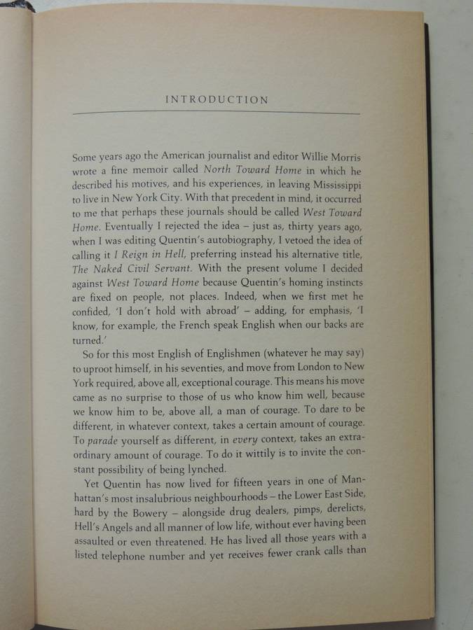 Resident Alien: The New York Diaries- Quentin Crisp