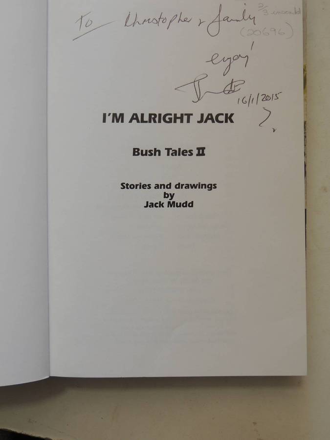 3 Volume, Here's Mudd In Your Eye, I'm Alright Jack, Jack Of All Trades - Jack Mudd   (2 Inscribed)
