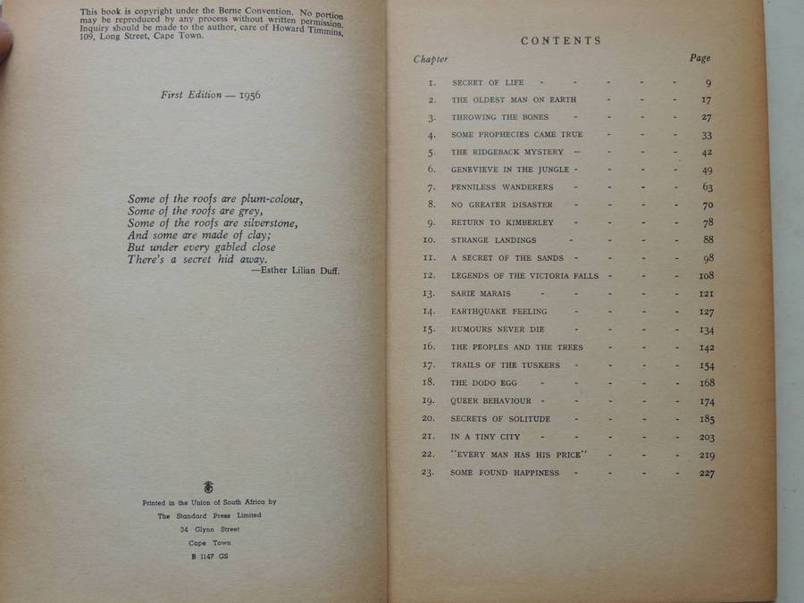 There's A Secret Hid Away - Lawrence G Green   Signed, First Ed 1956