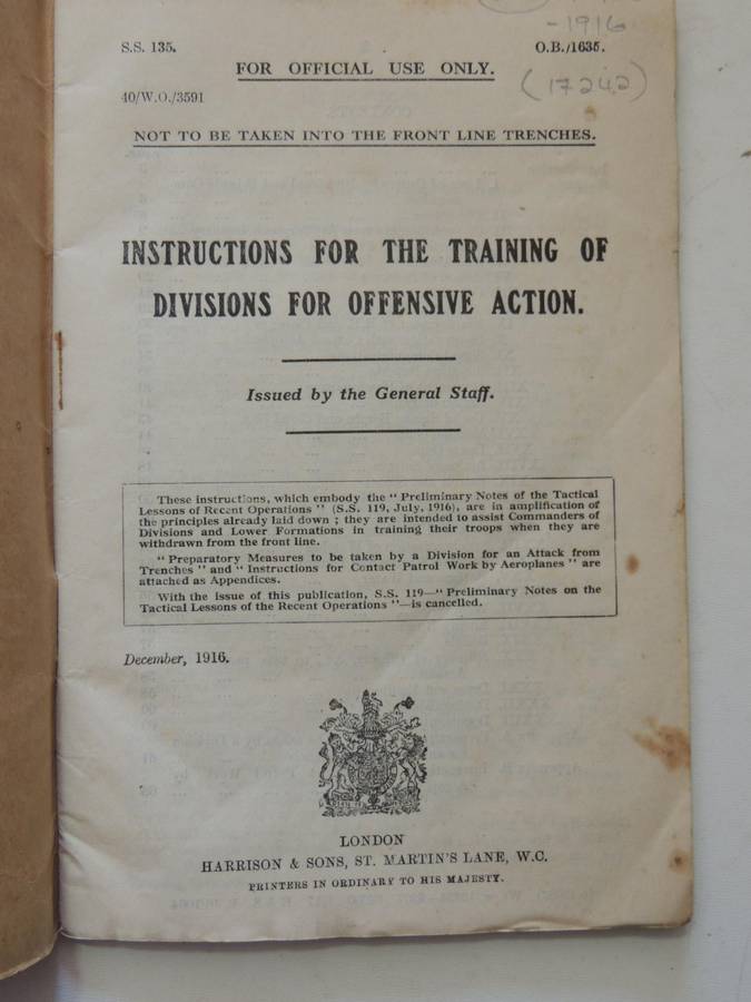 Instructions For The Training Of Divisions For Offensive ActionIssued By The General Staff