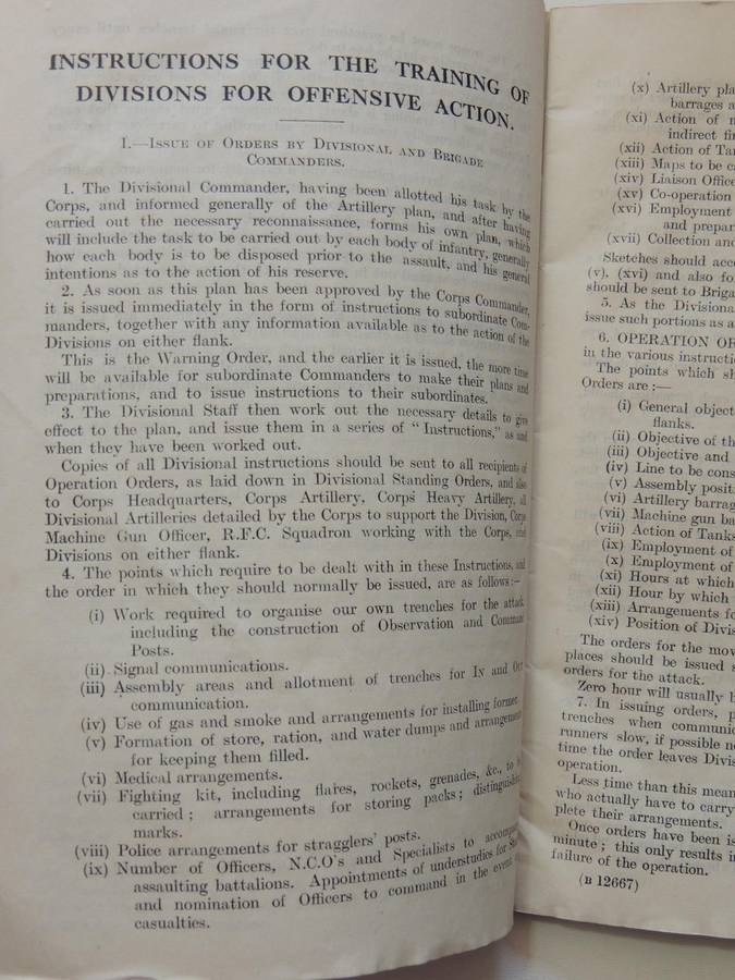 Instructions For The Training Of Divisions For Offensive ActionIssued By The General Staff