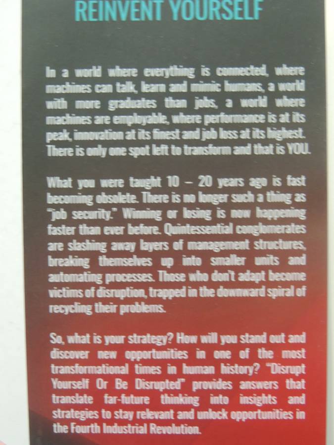 Disrupt Yourself Or Be Disrupted - Nicky Verd
