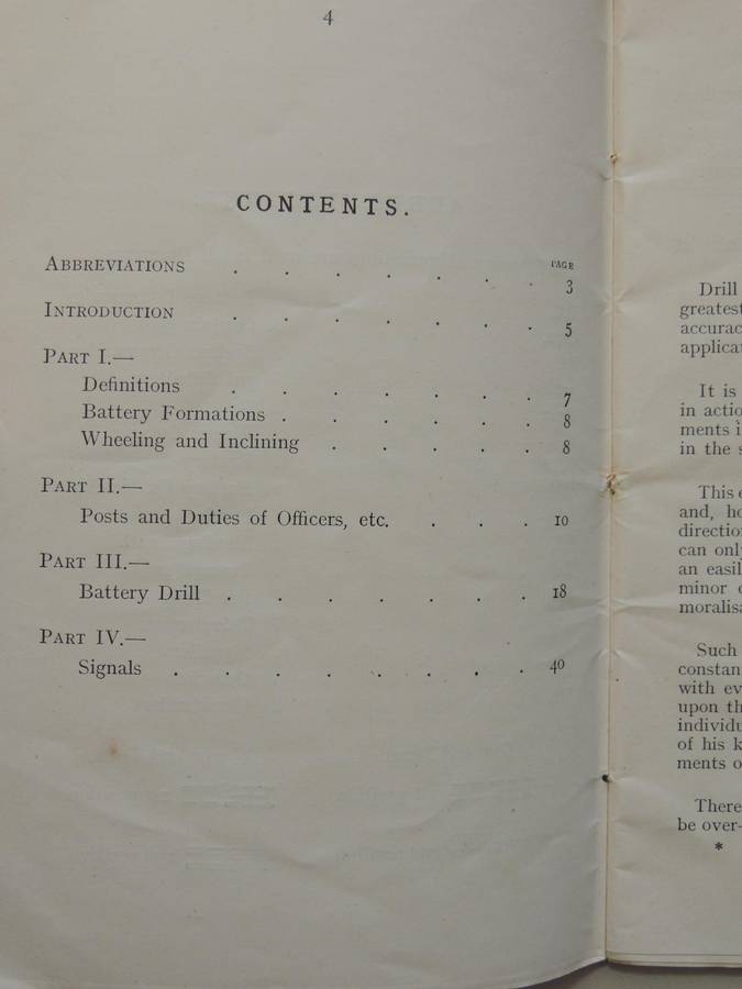 Handbook On Battery Drill For Royal Field Artillery - RC Mason R.F.A. (TF) Revised By A Hunt