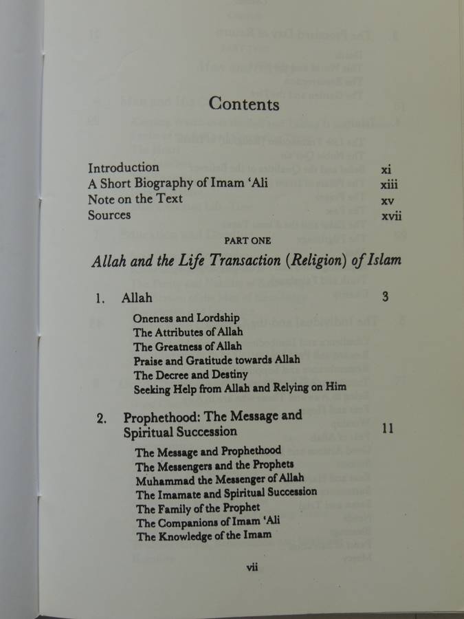 The Sayings And Wisdom Of Imam'Ali - Shaykh Fadhlalla Haeri