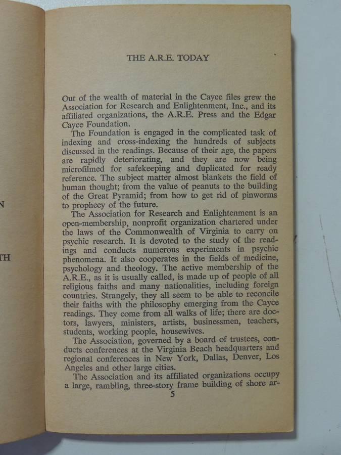 Edgar Cayce On ESP- Doris Agee